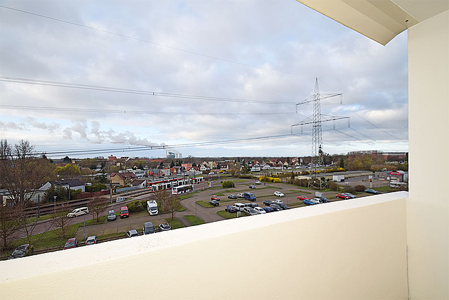 Balkonaussichten: 3-Raum-Wohnung Guldenstraße 1
