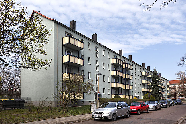 Hausansicht: 2-Raum-Wohnung Kurt-Freund-Straße 9