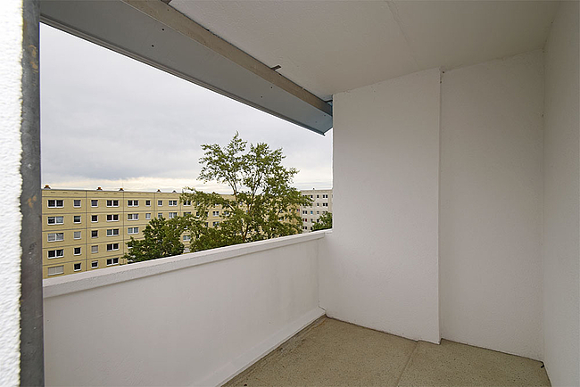 Loggia: 1-Raum-Wohnung Weißenfelser Straße 45