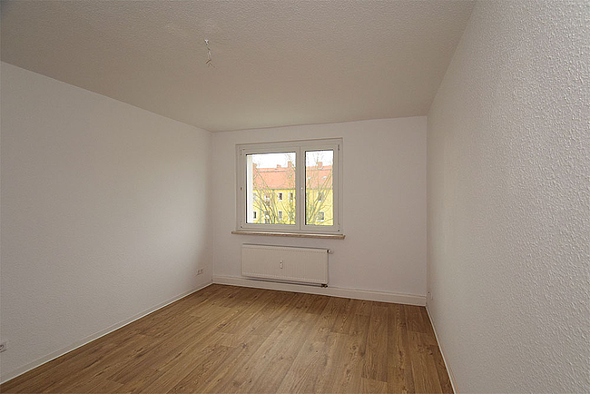 Schlafzimmer nach Fertigstellung: 3-Raum-Wohnung Paul-Suhr-Straße 49a