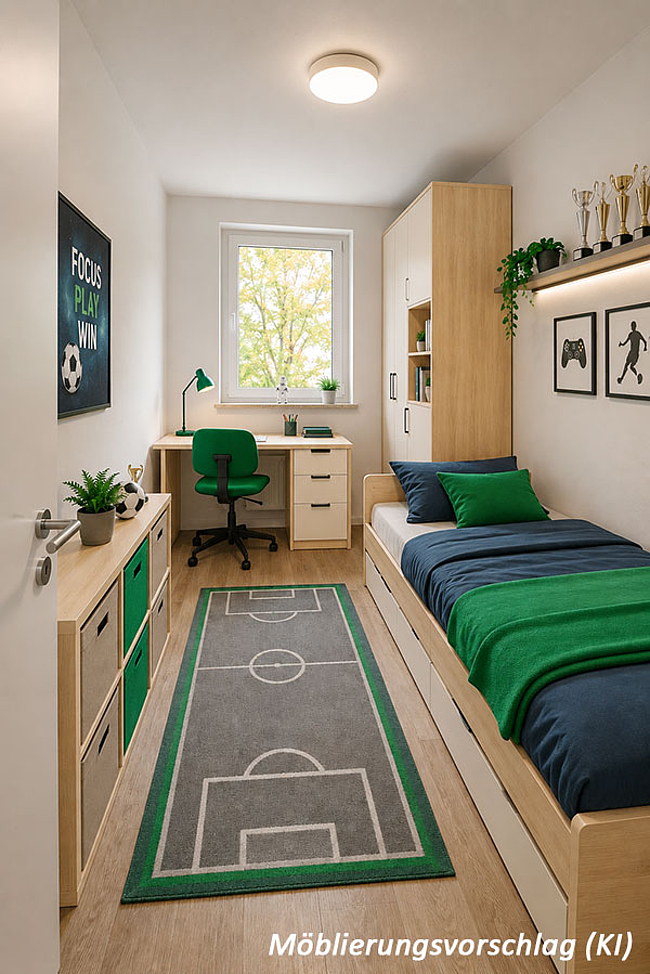 Kinderzimmer1_KI-möbliert: 4-Raum-Wohnung Brüsseler Straße 30