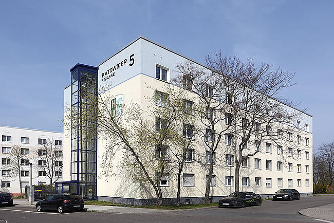 Hausansicht: 1-Raum-Wohnung Kattowitzer Straße 5