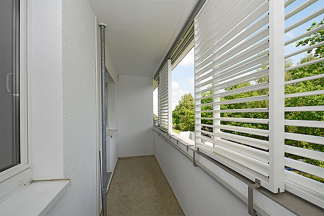 Loggia: 2-Raum-Wohnung Lindenweg 6
