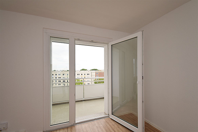 Loggia: 1-Raum-Wohnung Weißenfelser Straße 45