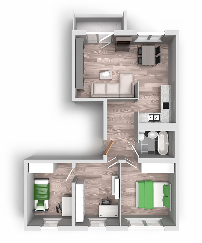 4-Raum-Wohnung Am Hohen Ufer 25 - Photo 5