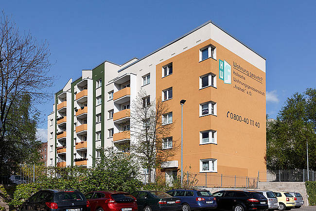 Hausansicht: 2-Raum-Wohnung Saalberg 13