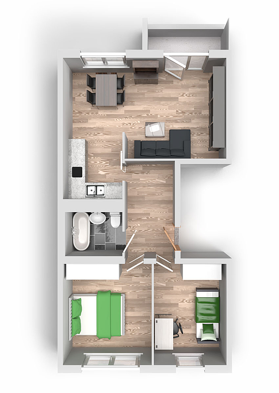 3-Raum-Wohnung Schilfstraße 5 - Foto 5