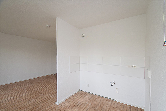 Küchenbereich: 1-Raum-Wohnung Weißenfelser Straße 49