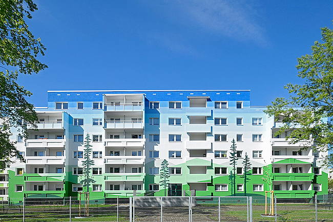 Hofansicht: 2-Raum-Wohnung Weißenfelser Straße 45